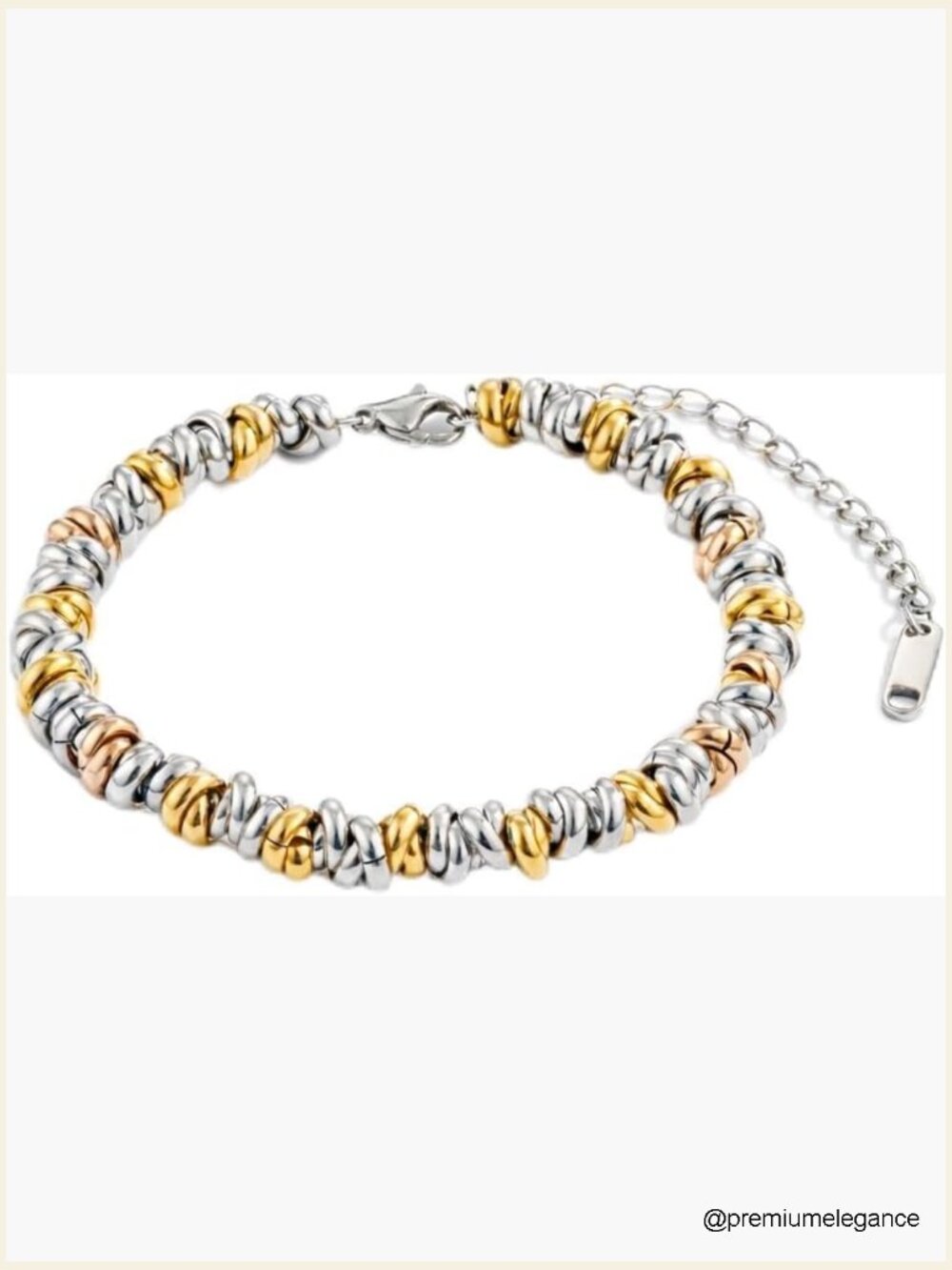 Waterproof Gold Link Bracelet Hypoallergenic Stainless Steel Jewelry